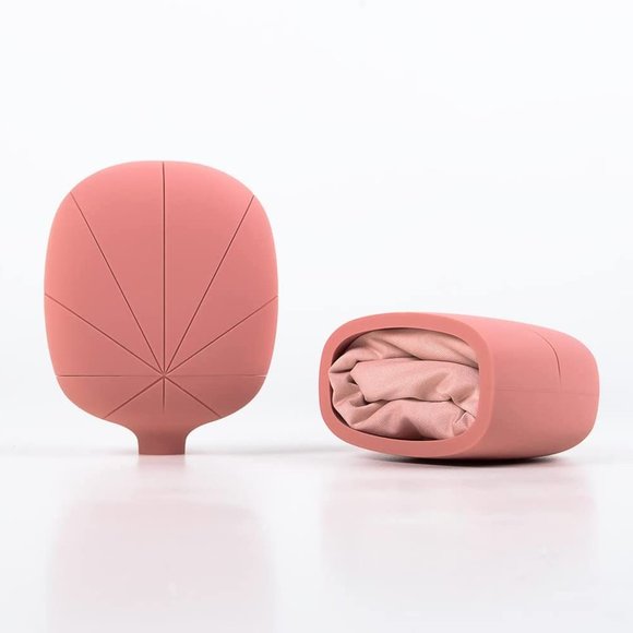 NEW Inflatable Travel Pillow - Pink - Picture 7 of 11